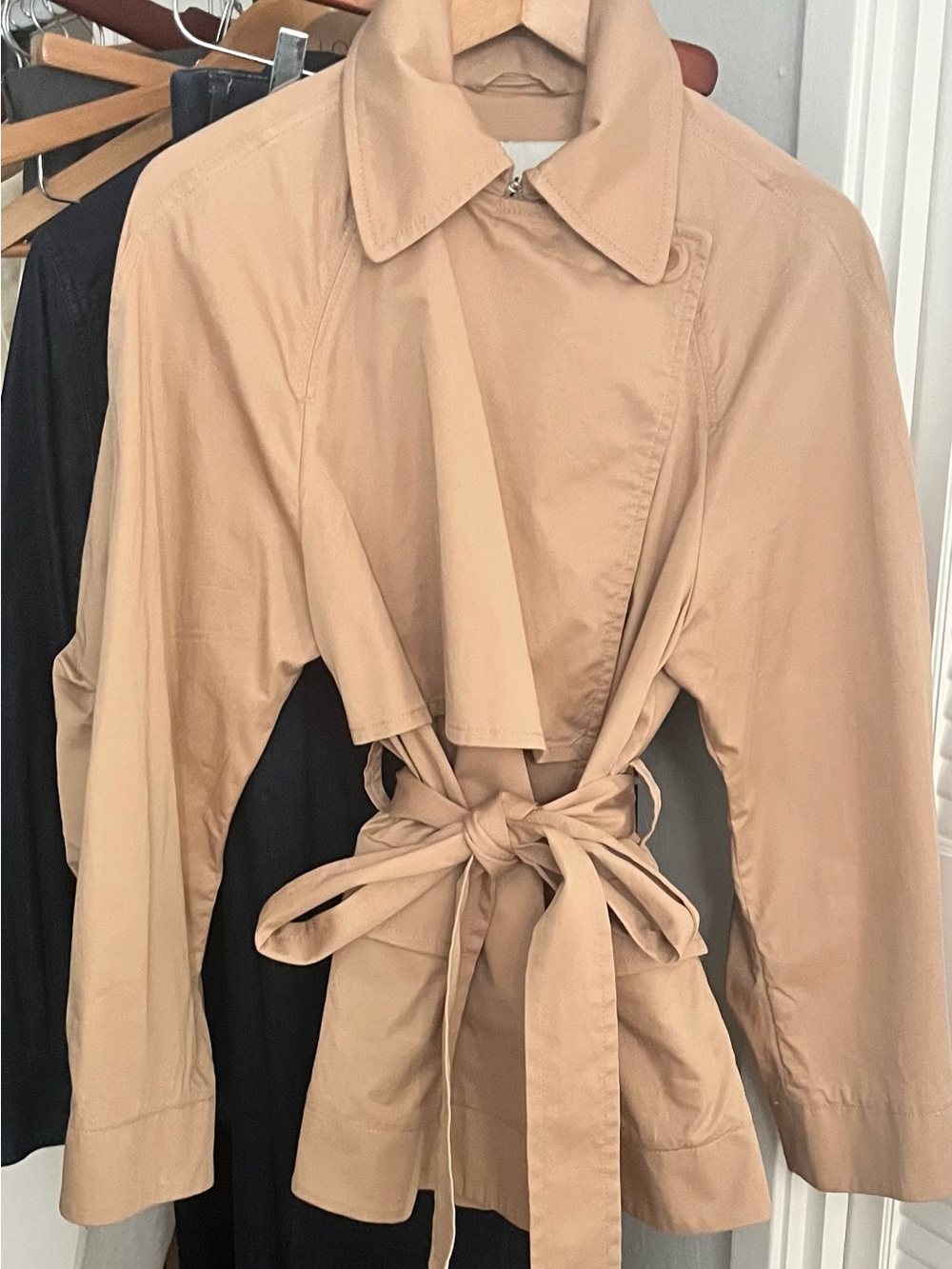 Belted short trench by COS